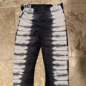 Urban X Fold Over bootcut Tyedye Leggings